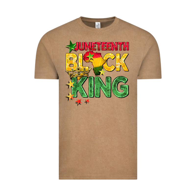 Juneteenth Black King Vintage Tee by BarkalooDesign | Teevron