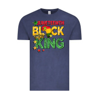 Vintage Denim juneteenth black king Vintage Tee - BarkalooDesign