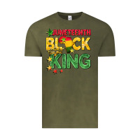 Vintage Olive juneteenth black king Vintage Tee - BarkalooDesign
