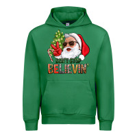 Emerald Don't Stop Believing Santa Urban Hoodie - BundleAndBundleShop