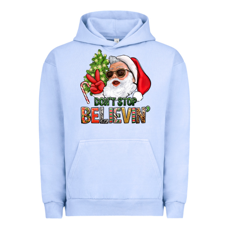Don't Stop Believing Santa Urban Hoodie by BundleAndBundleShop | Teevron