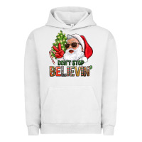 Pigment Lunar Rock Don't Stop Believing Santa Urban Hoodie - BundleAndBundleShop
