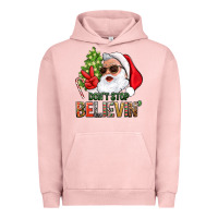 Pigment Salmon Don't Stop Believing Santa Urban Hoodie - BundleAndBundleShop