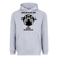 Heather Grey Guns - When guns are outlawed I'll be outlaw Heavyweight Hoodie - Bettercallsaul