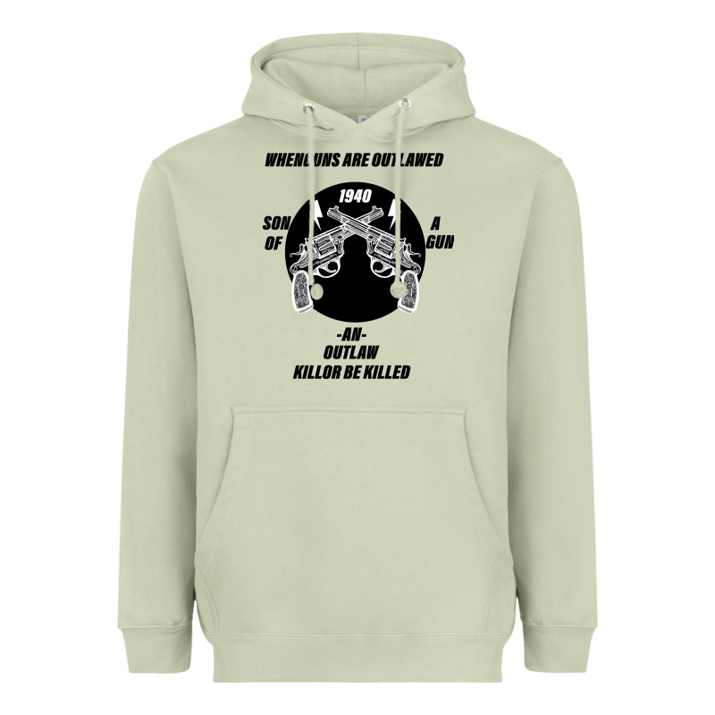 Guns - When Guns Are Outlawed I'll Be Outlaw Heavyweight Hoodie by Bettercallsaul | Teevron