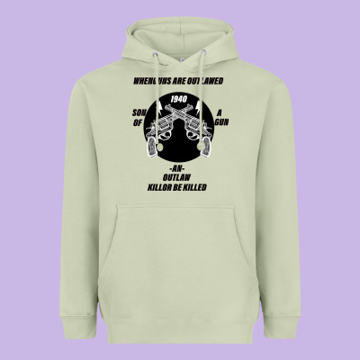 Guns - When Guns Are Outlawed I'll Be Outlaw Heavyweight Hoodie Designed By Bettercallsaul
