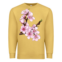 Antique Gold Peach Blossom Premium Sweatshirt - LillyAllenDesigns