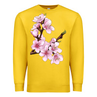 Lemon Peach Blossom Premium Sweatshirt - LillyAllenDesigns