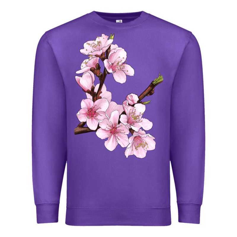 Peach Blossom Premium Sweatshirt by LillyAllenDesigns | Teevron