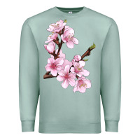Seafoam Peach Blossom Premium Sweatshirt - LillyAllenDesigns