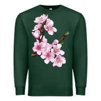 Sports Green Peach Blossom Premium Sweatshirt - LillyAllenDesigns