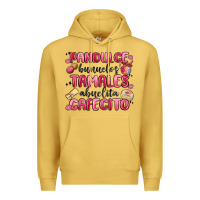 Antique Gold pandulce bunuelos tamales abuelita cafecito Premium Hoodie - MaliasSmallBusiness