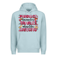 Blue Mist pandulce bunuelos tamales abuelita cafecito Premium Hoodie - MaliasSmallBusiness