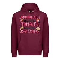 Burgundy pandulce bunuelos tamales abuelita cafecito Premium Hoodie - MaliasSmallBusiness
