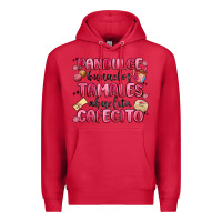 Cardinal pandulce bunuelos tamales abuelita cafecito Premium Hoodie - MaliasSmallBusiness