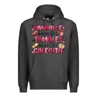 Charcoal Heather pandulce bunuelos tamales abuelita cafecito Premium Hoodie - MaliasSmallBusiness