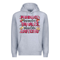 Heather Grey pandulce bunuelos tamales abuelita cafecito Premium Hoodie - MaliasSmallBusiness