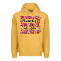 Mustard pandulce bunuelos tamales abuelita cafecito Premium Hoodie - MaliasSmallBusiness