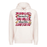 Pale Pink pandulce bunuelos tamales abuelita cafecito Premium Hoodie - MaliasSmallBusiness