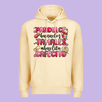 Pandulce Bunuelos Tamales Abuelita Cafecito Premium Hoodie Designed By Maliassmallbusiness