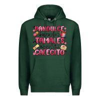 Sports Green pandulce bunuelos tamales abuelita cafecito Premium Hoodie - MaliasSmallBusiness