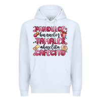 White pandulce bunuelos tamales abuelita cafecito Premium Hoodie - MaliasSmallBusiness