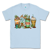 Dusty Blue highly caffeinated coffee cups Classic Tee - Zillion Design Studio