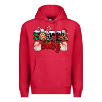 Cardinal santa baby with santa and christmas tree cake Premium Hoodie - AdoDesignShop