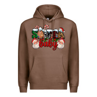 Chestnut santa baby with santa and christmas tree cake Premium Hoodie - AdoDesignShop