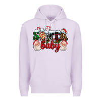 Lilac santa baby with santa and christmas tree cake Premium Hoodie - AdoDesignShop