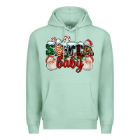 Seafoam santa baby with santa and christmas tree cake Premium Hoodie - AdoDesignShop