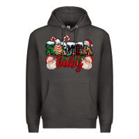 Smoke santa baby with santa and christmas tree cake Premium Hoodie - AdoDesignShop