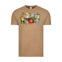 Vintage Coffee cute baby safari animals coffee cups Vintage Tee - texasbilliewilder