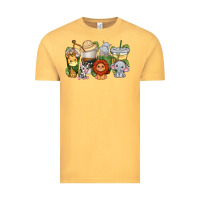 Vintage Mustard cute baby safari animals coffee cups Vintage Tee - texasbilliewilder