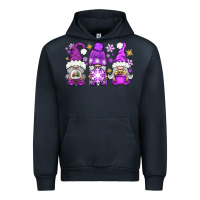 Navy Purple Winter Gnomies Urban Hoodie - BundleAndBundleShop