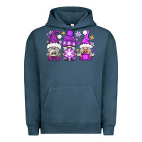 Pigment Midnight Navy Purple Winter Gnomies Urban Hoodie - BundleAndBundleShop