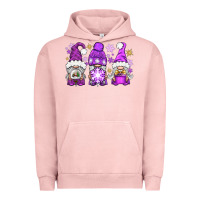 Pigment Salmon Purple Winter Gnomies Urban Hoodie - BundleAndBundleShop