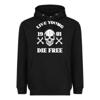 Black Live Young Die Free Heavyweight Hoodie - Bettercallsaul