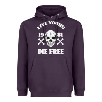 Live Young Die Free Heavyweight Hoodie | Teevron