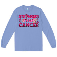 Colony Blue Stronger Than Cancer Long Sleeve Tee - texasbilliewilder
