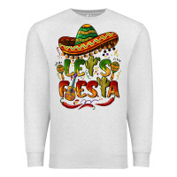 Oatmeal Heather let's fiesta mexican hat Premium Sweatshirt - BarkalooDesign