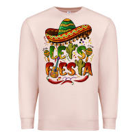 Pale Pink let's fiesta mexican hat Premium Sweatshirt - BarkalooDesign