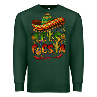 Sports Green let's fiesta mexican hat Premium Sweatshirt - BarkalooDesign