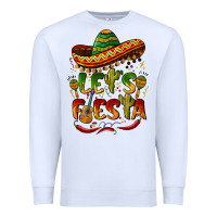 White let's fiesta mexican hat Premium Sweatshirt - BarkalooDesign