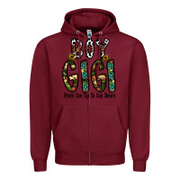 Burgundy boy gigi from son up to son down Zipper Hoodie - CowhideDigitalArt