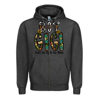 Charcoal Heather boy gigi from son up to son down Zipper Hoodie - CowhideDigitalArt