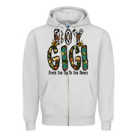 Dove Grey boy gigi from son up to son down Zipper Hoodie - CowhideDigitalArt
