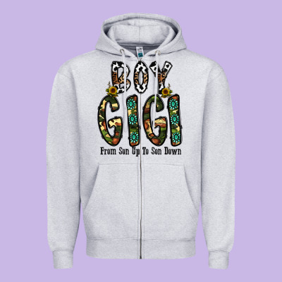 Boy Gigi From Son Up To Son Down Zipper Hoodie Designed By Cowhidedigitalart