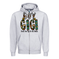 Heather Grey boy gigi from son up to son down Zipper Hoodie - CowhideDigitalArt