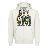 Oatmeal Heather boy gigi from son up to son down Zipper Hoodie - CowhideDigitalArt